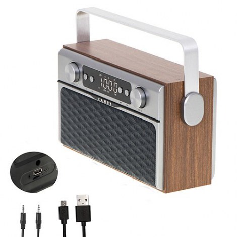 Camry | CR 1183 | Bluetooth Radio | 16 W | AUX in | Wooden - 4